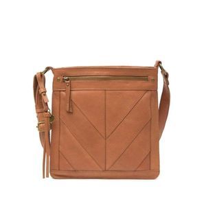Lucky Brand Leather 'Rayla' Crossbody Bag in Cognac